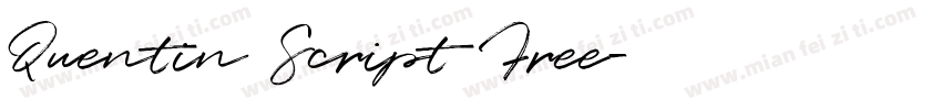 Quentin Script Free字体转换